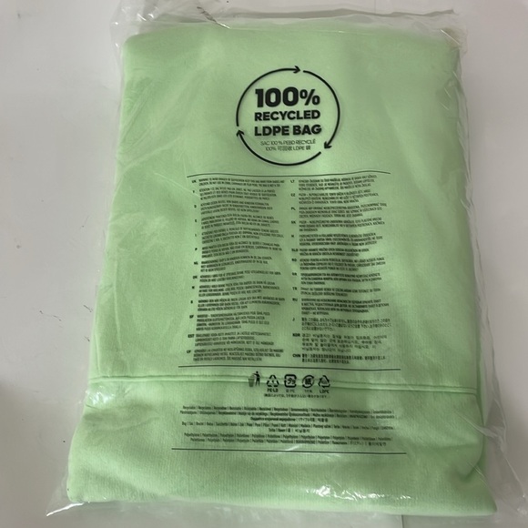 Adidas Mens sweatshirt Mint Green Hoodie sweatshirt xlarge tall - Picture 3 of 6